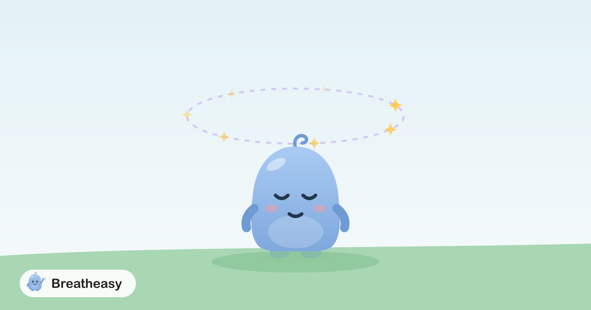Luma standing steady and calm on solid ground as a ring of small dizzy stars around Luma’s head fades away.