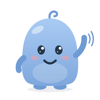 Luma, the Breatheasy mascot, waving
